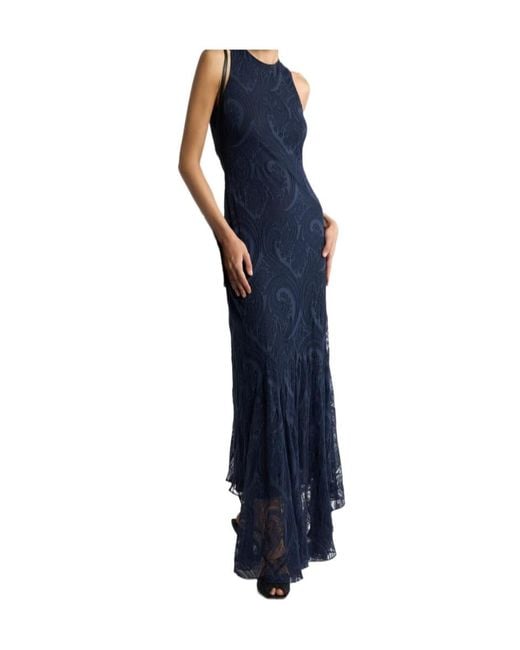 Etro Blue Long Dress