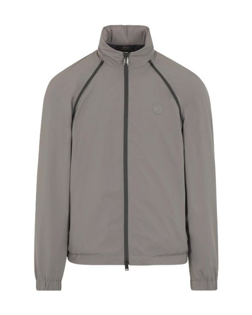 Brioni Gray Performa Windbreaker for men