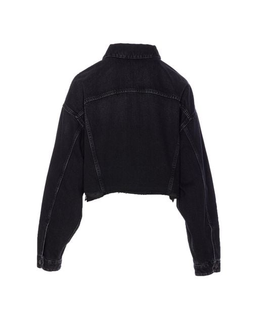 Miu Miu Blue Button-Up Denim Jacket