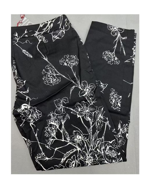 Max Mara Gray Patterned Casual Pants