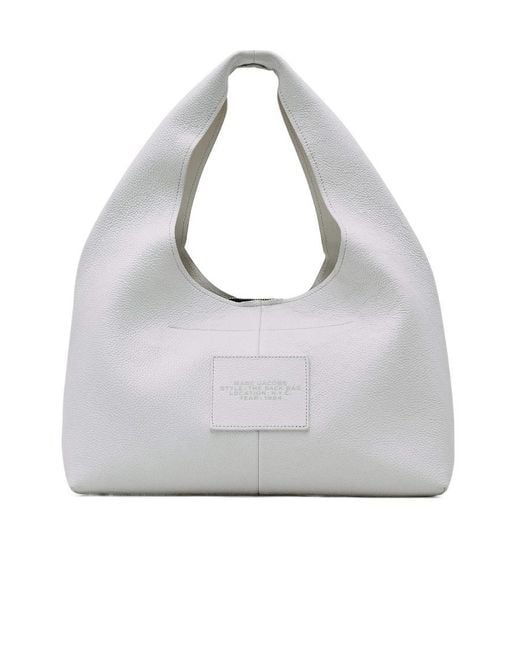 Marc Jacobs Gray The Sack Leather Hobo Bag