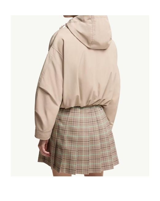 Moncler Natural Eucalyptus Hooded Short Jacket