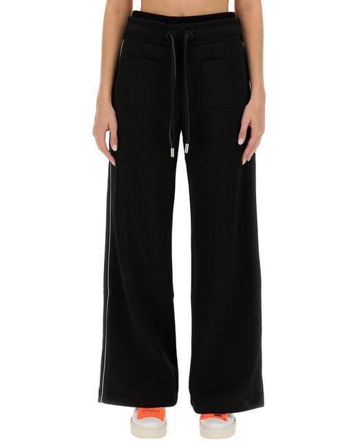 Off-White c/o Virgil Abloh Black Logo Embroidered Drawstring Pants