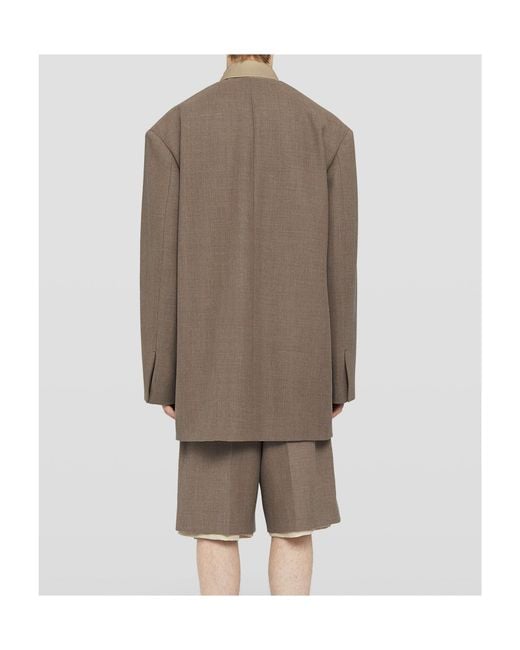 Jil Sander Brown Tailored Jacket for men