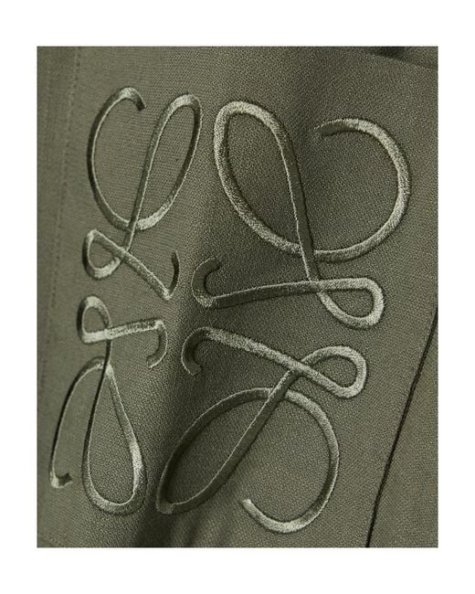 Loewe Green Anagram Tunic Dress