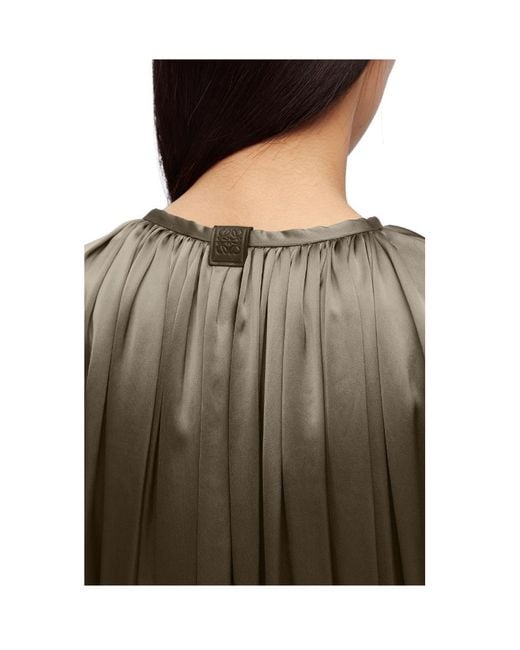 Loewe Natural Elasticated Waist Long Sleeved Tunic Dress