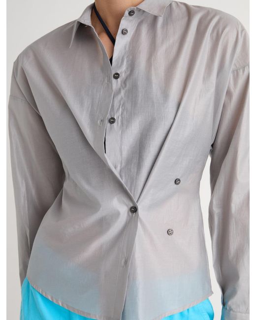 Paloma Wool Gray Textured Button-Up Shirt