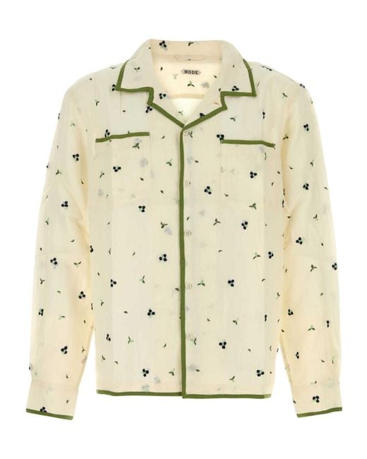 Bode Metallic Long-Sleeved Shirt for men