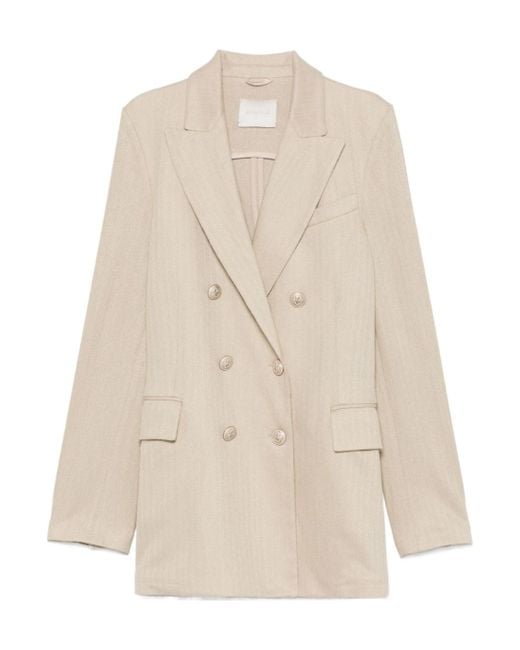 Circolo 1901 Natural Long Sleeve Blazer