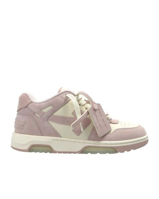 Off-White c/o Virgil Abloh Gray Out Of Office Lace-Up Sneakers for men