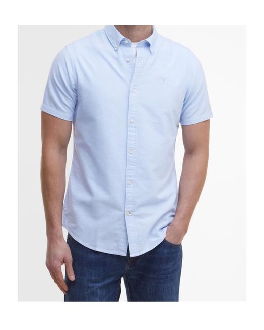 Barbour Blue Logo Short-Sleeved Shirt for men