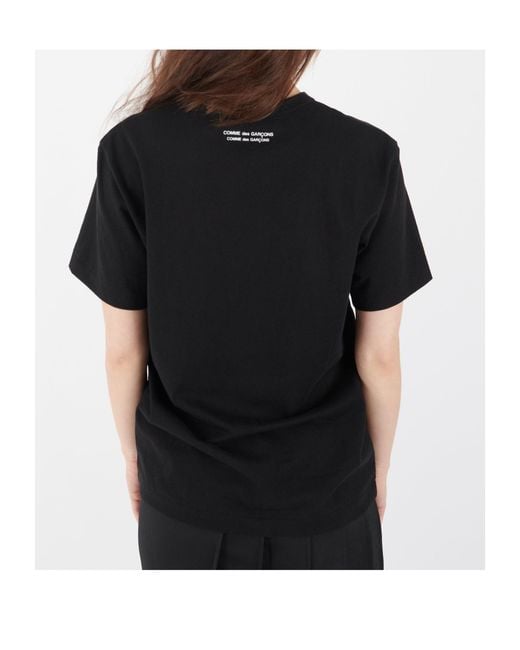 Comme des Garçons Black Ladies Back Logo T-Shirt
