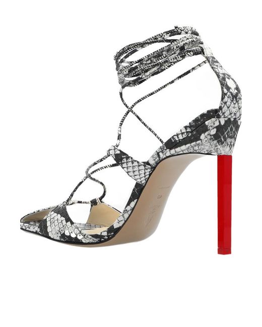 The Attico Metallic The Adele Ankle-Strap Sandals