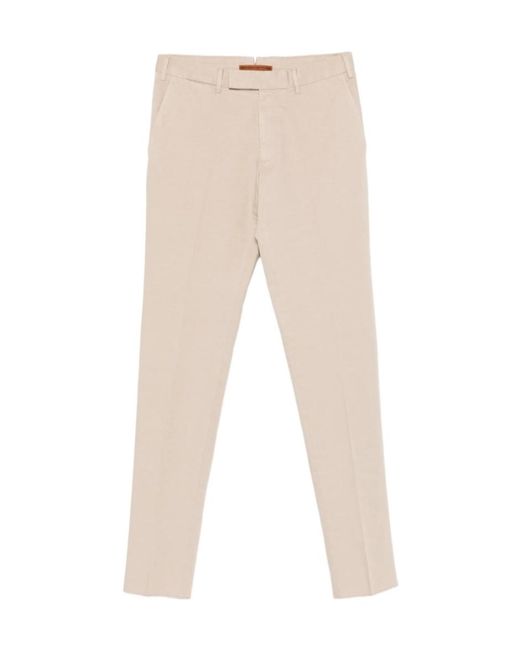 Zegna Natural Belt-Loop Chinos for men