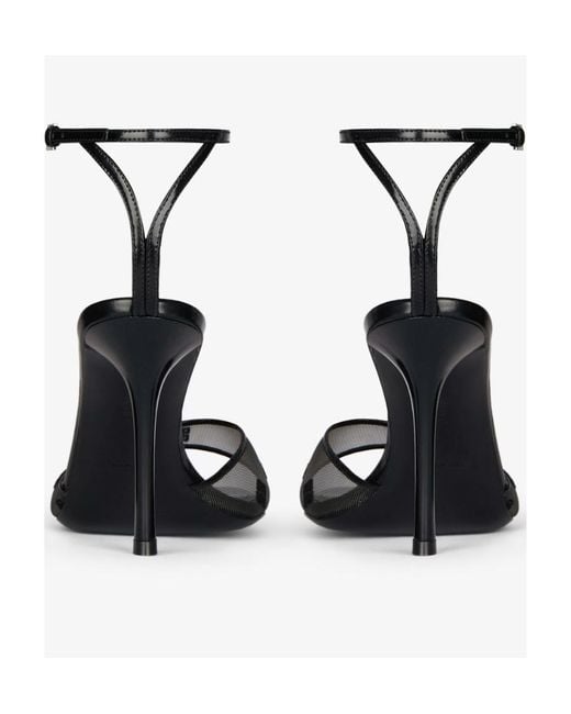 Givenchy White 4G Mesh Stitch Sandals