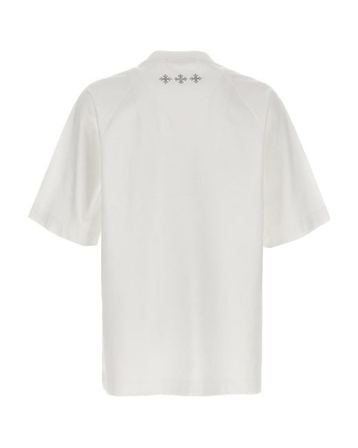 Tatras White Logo-Print Cotton T-Shirt for men
