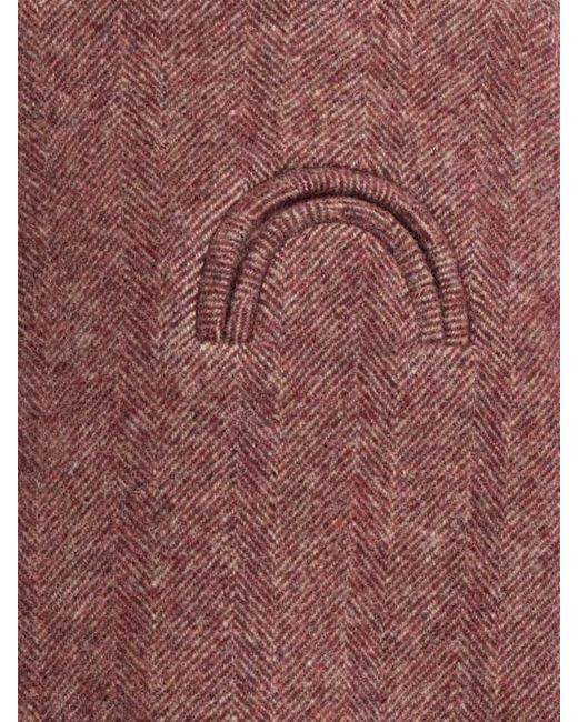 Blazé Milano Red Coci Wool Mini Skirt