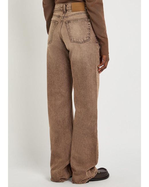 Our Legacy Brown Wata Cut Straight-Leg Denim Jeans