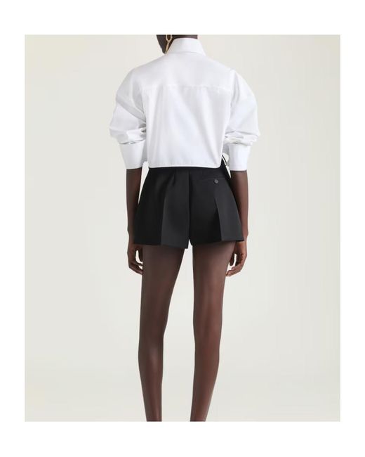 Givenchy White Asymmetric Poplin Shirt