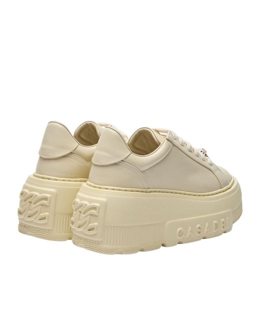 Casadei Natural Nexus Pearl Low-Top Sneakers
