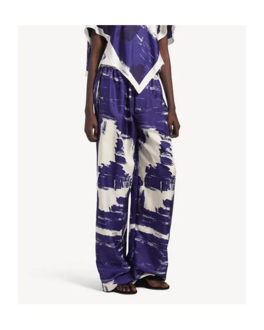 Balenciaga Blue Paintbrush Pyjama Pants