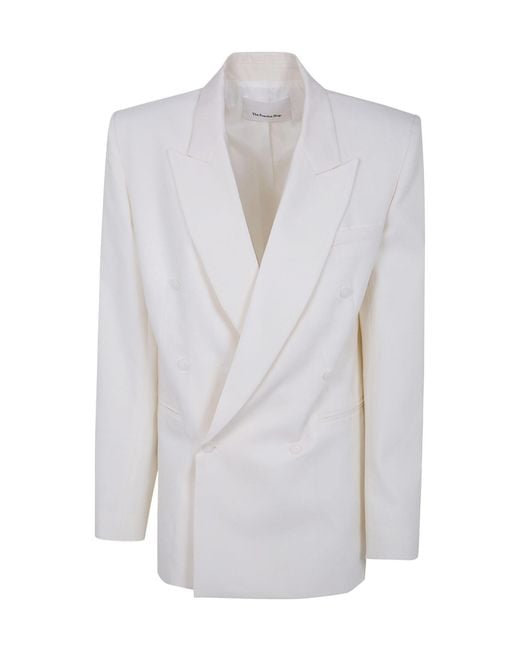 Frankie Shop Gray Long-Sleeved Suit Jacket