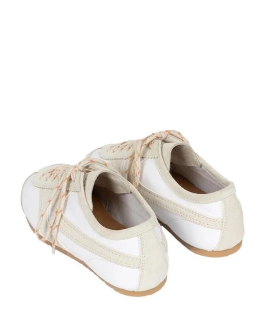 Dries Van Noten White Low-Top Lace-Up Sneakers