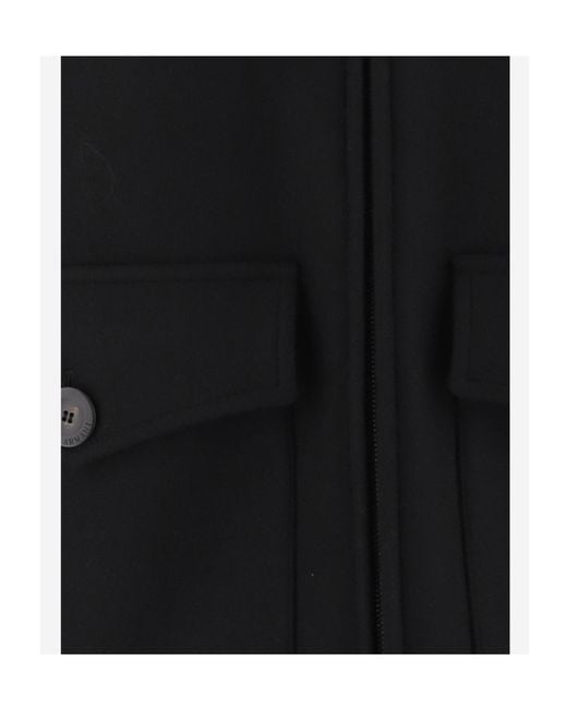 Giorgio Armani Black Casual Zip-Up Jacket for men