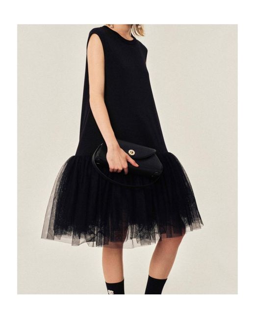 Simone Rocha Black Cotton Jersey Dress