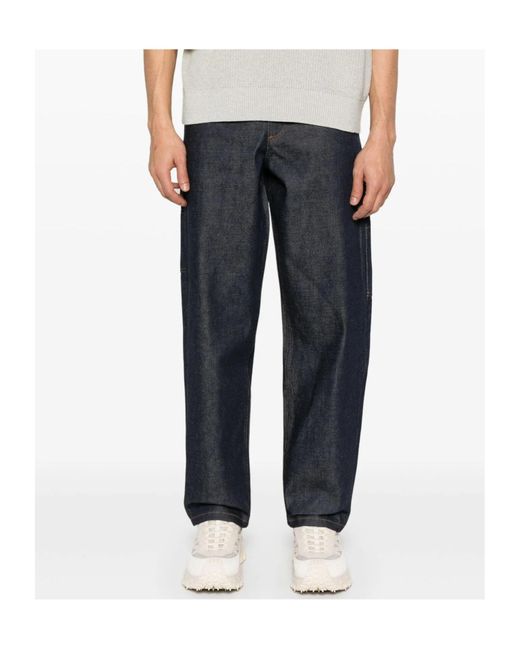 A.P.C. Blue Fergus Straight-Leg Jeans for men