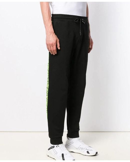 McQ Alexander McQueen Black Logo Ribbon Sweatpants for men