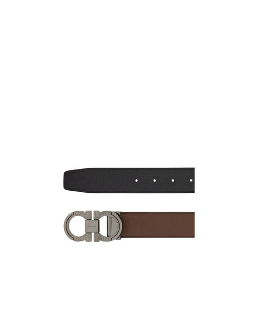 Ferragamo White Double-Sided Adjustable Waist Belt for men