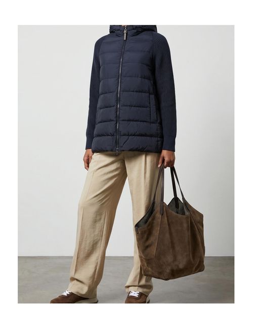 Brunello Cucinelli Brown Monile Reversible Shopping Bag