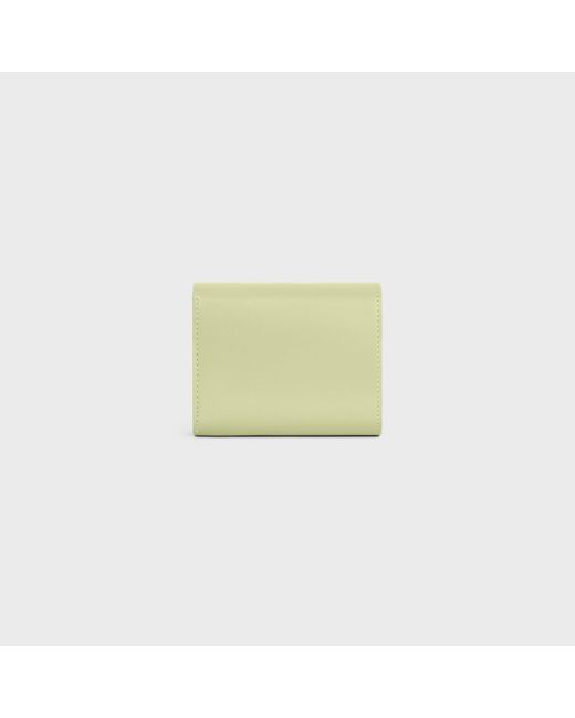 Céline Yellow Small Flap Wallet Triomphe