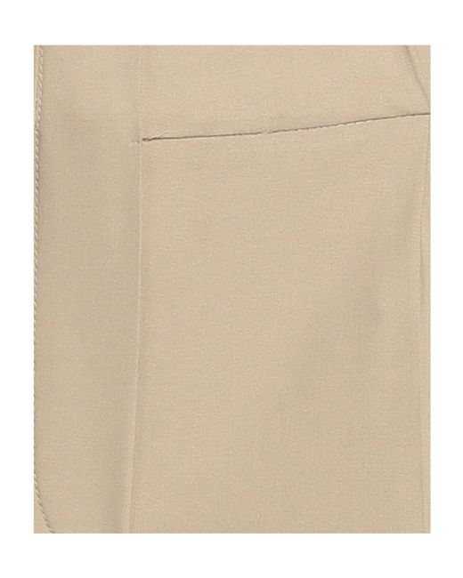 Brunello Cucinelli Natural Elastic Twill Waist-Tightening Pants