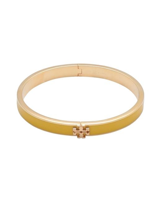 Tory Burch White Push-Clasp Bracelet