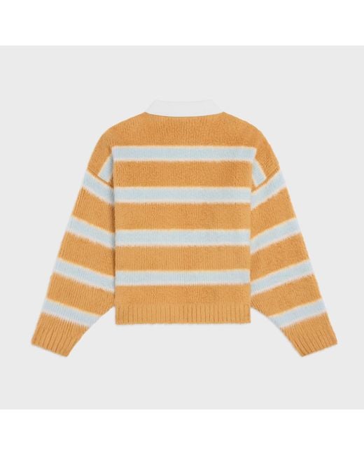 Céline Metallic Polo Sweater for men
