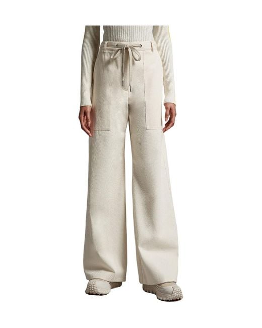 Moncler Natural Cotton Trousers