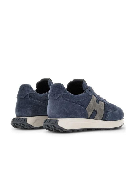 Hogan Blue H601 Lace-Up Sneakers for men