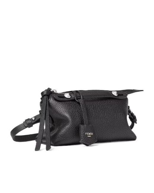 Fendi Black By The Way Soft Boston Shoulder Bag