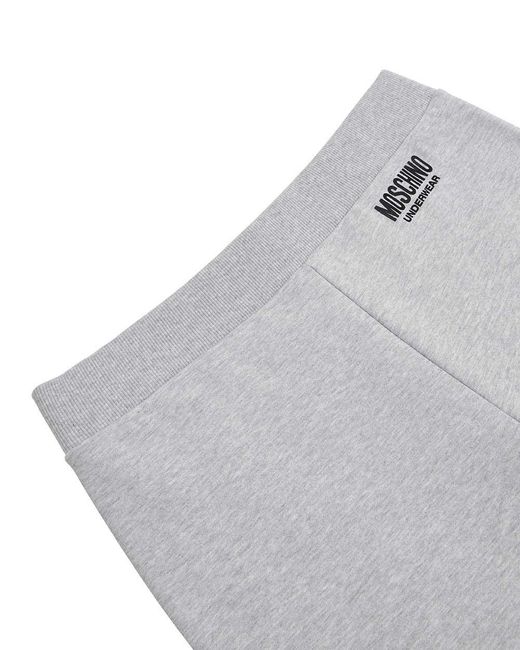 Moschino Gray Printed Sweatpants for men