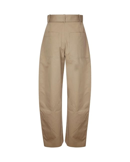 Studio Nicholson Natural Doring High Waisted Trousers