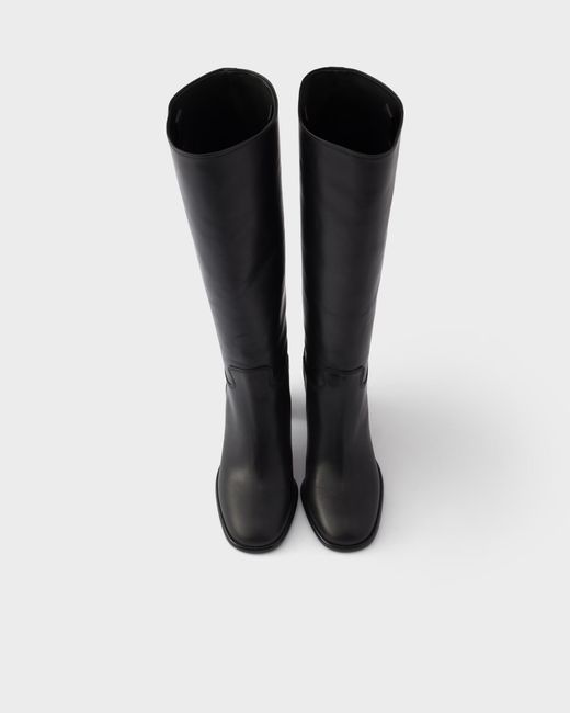 Prada Black Leather Boots