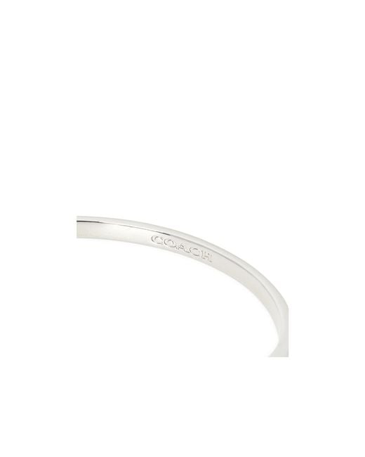 COACH White C-Shaped Bracelet