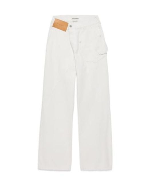 J.W. Anderson White Jw Anderson Twisted Workwear Jeans for men