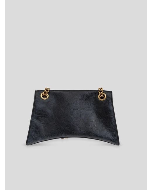Balenciaga White Crush Distressed Small Chain Bag