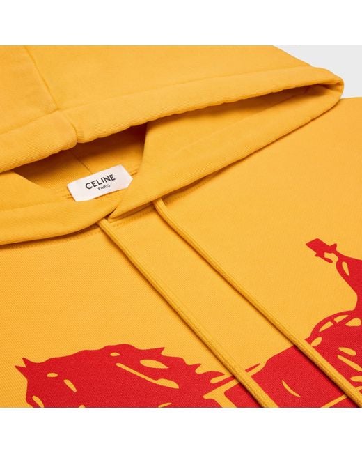 Céline Yellow Hoodie for men