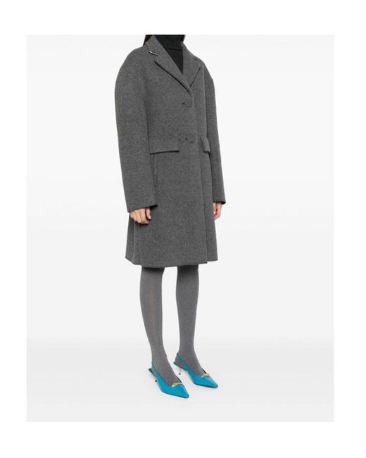 N°21 Gray Jersey Coat