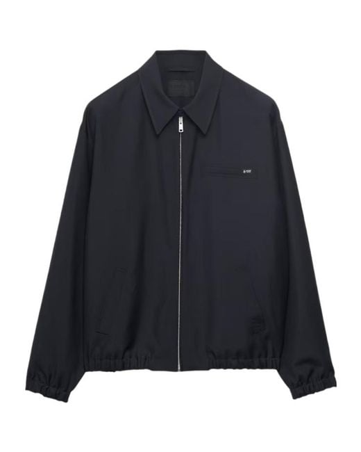 Prada Blue Mohair Wool Blouson Jacket for men