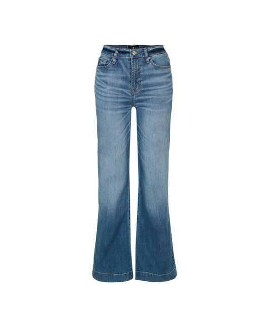 7 For All Mankind Blue Slim Fit Jeans